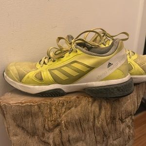 STELLA MCCARTNEY x ADIDAS BARRICADE YELLOW GLOW IN THE DARK SNEAKERS SIZE 9